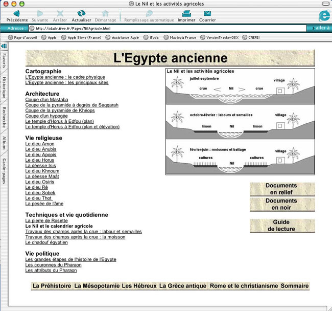 Navigation sous Mac OS X